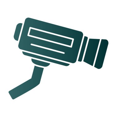 CCTV kamera simgesi. Vektör çizim