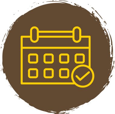 Takvim simgesi, vektör illüstrasyonu basit tasarım