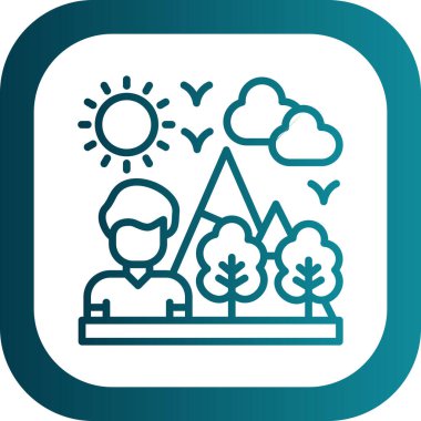 Modern eğitim ikonunun vektör illüstrasyonu