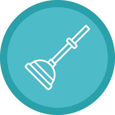 kürek simgesi vektör illüstrasyonu