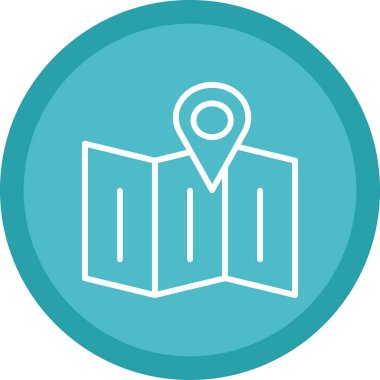 harita pin konumu simgesi düz biçimli