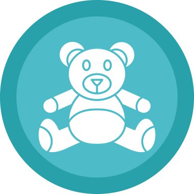 Oyuncak ayı. illüstrasyon tasarımı düz