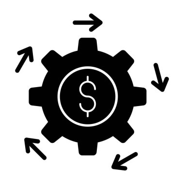 Web ve mobil uygulama tasarımınız için para simgesi, dolar logosu konsepti 