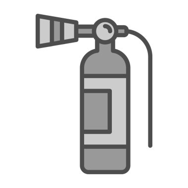 Yangın söndürme simgesi, vektör illüstrasyonu 