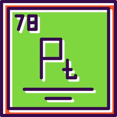 p harfinin yeşil işaretinin vektör gösterimi