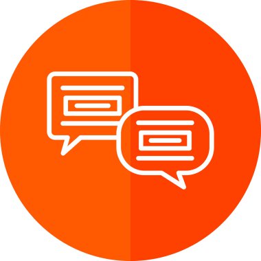 Konuş. Web simgesi vektör illüstrasyonu