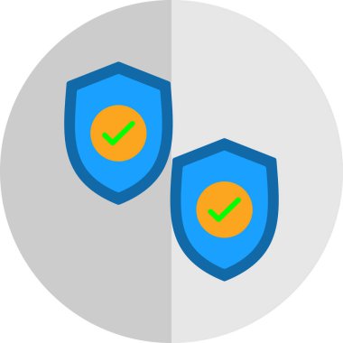 Güvenlik kalkanı simgeleri. vektör illüstrasyonu.