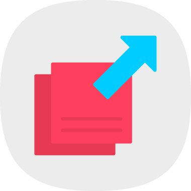 Belge. Web simgesi basit illüstrasyon