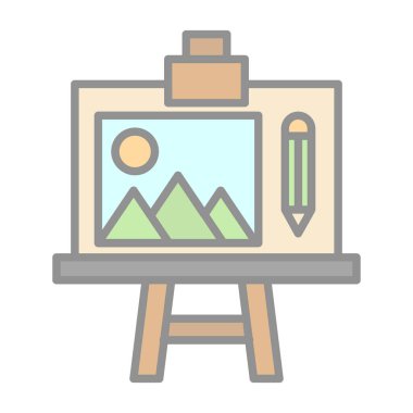 renk paleti ve boya fırçası