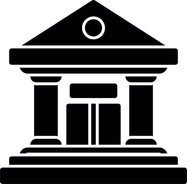 Adliye simgesinin düz çizimi