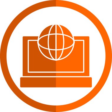 Web tarayıcı simgesi, vektör illüstrasyonu basit tasarım