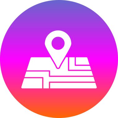 harita pin konumu simgesi düz biçimli