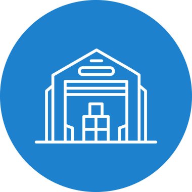 Depo simgesi vektör illüstrasyonu