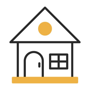 ev web simgesi, vektör illüstrasyonu 