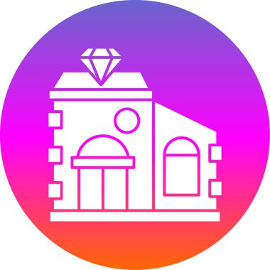 Kuyumcu web simgesi, vektör illüstrasyonu 