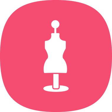 Manken düz vektör simgesi