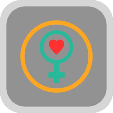 Kadın kalbi yuvarlak kare düğme