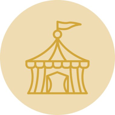 Sirk çizgisi vektör simgesi