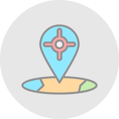 pin vektör simgesi modern basit vektör çizimi