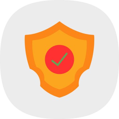 kalkan simgesi, vektör illüstrasyonu basit tasarım