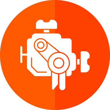 motor simgesi, vektör illüstrasyonu basit tasarım