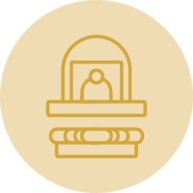 Cami simgesinin vektör illüstrasyonu