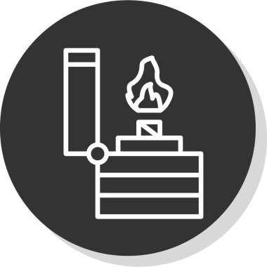 Daha hafif simgenin vektör illüstrasyonu 