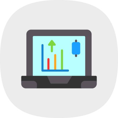 Bilgisayar vektör düz simgesi