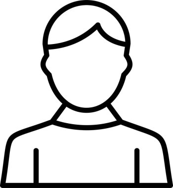 avatar kullanıcı simgesi ana hatlar biçiminde