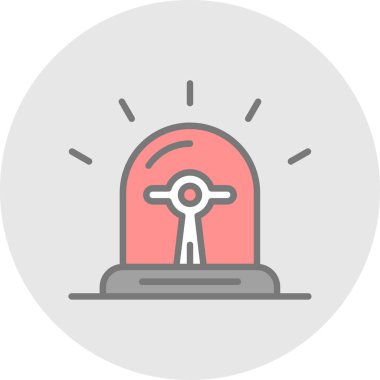 ampul simgesi, vektör illüstrasyonu