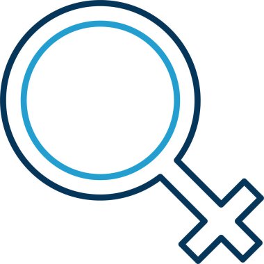 cinsiyet kadın sembolü vektör illüstrasyonu 