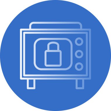 güvenlik güvenli simgesi illüstrasyonu 