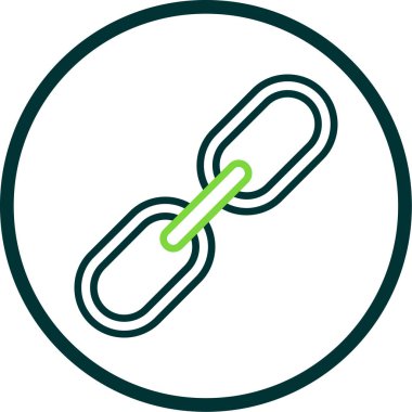 Zincir simgesi, vektör illüstrasyonu