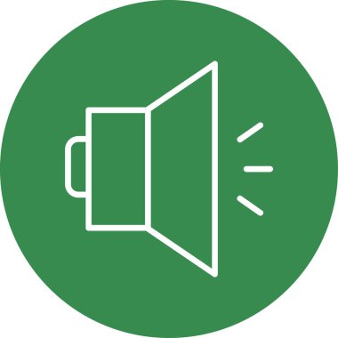 Ses simgesinin vektör illüstrasyonu 