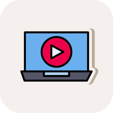 Video düz simgesi oynamak