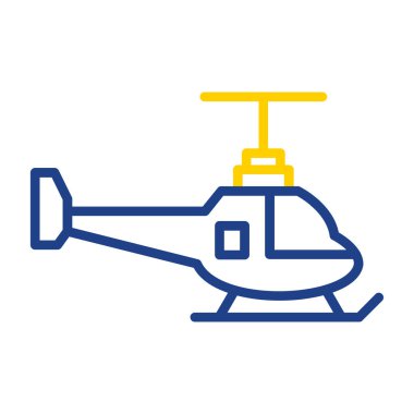 Helikopter. Web simgesi basit illüstrasyon