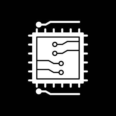 chip icon, vector illustration simple design