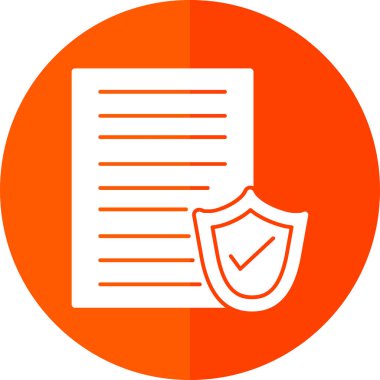 Belge. Web simgesi basit illüstrasyon