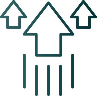 ok yönü ok simgesi ana hat biçiminde