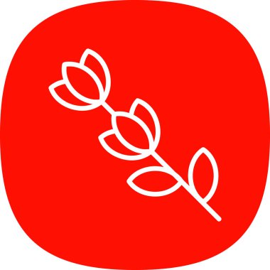 Bir çiçeğin vektör illüstrasyonu