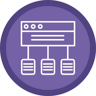 Web simgesi vektör illüstrasyonu