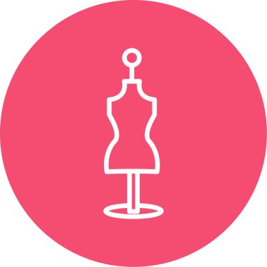 Manken düz vektör simgesi