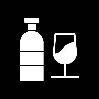 Şarap şişeleri ve cam vektör kümesi.