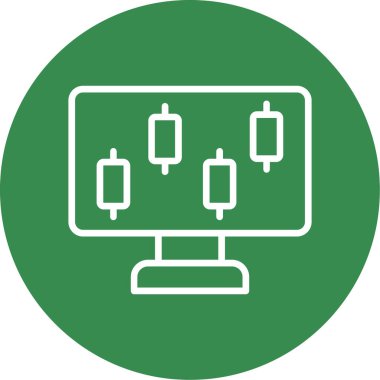 ekran simge vektör çizim 