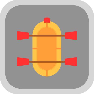 Rafting simgesinin vektör illüstrasyonu 