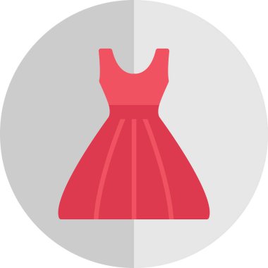 elbise simgesi, vektör illüstrasyonu basit tasarım