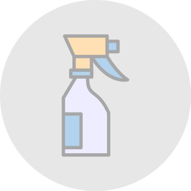 Sprey şişe vektör çizimi