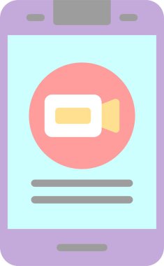 kamera simgesi vektör illüstrasyonu