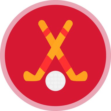 hokey simgesi, düz tasarım