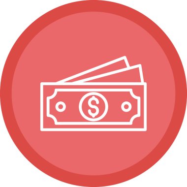 Web ve mobil uygulama tasarımınız için para simgesi, dolar logosu konsepti 